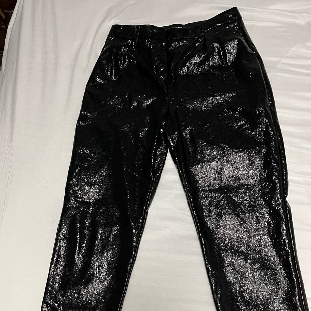 Who What Wear Shiny Black Trousers